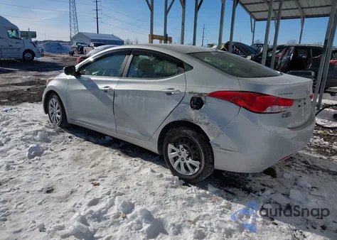 2012 Hyundai Elantra Gls z USA, uszkodzony, nr VIN 5NPDH4AEXCH068325